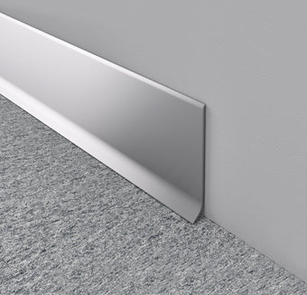 compare product Battiscopa L alluminio