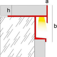 Profilo per gradino scale ECLIPSE AURA