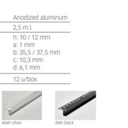 Profilo per gradino scale ECLIPSE AURA