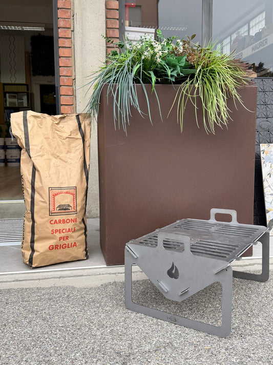 Barbecue valigetta in acciaio