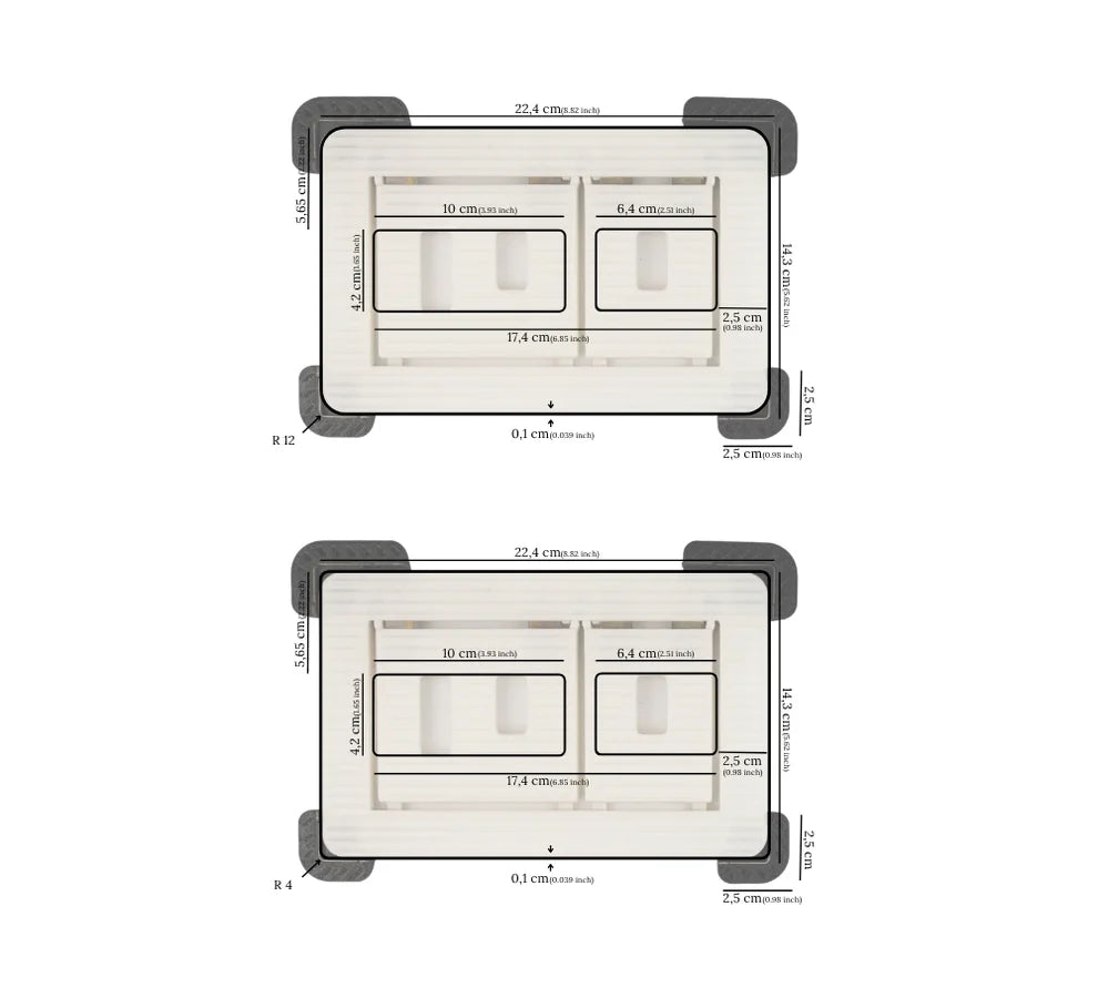 Pulsante di scarico nascosto EDPLIT M1