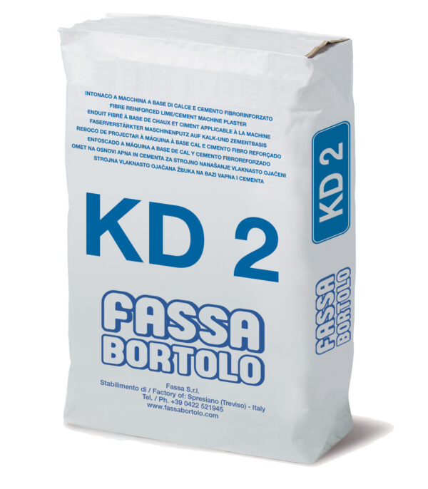 KD2 Intonaco di fondo fibrorinforzato a base di calce e cemento