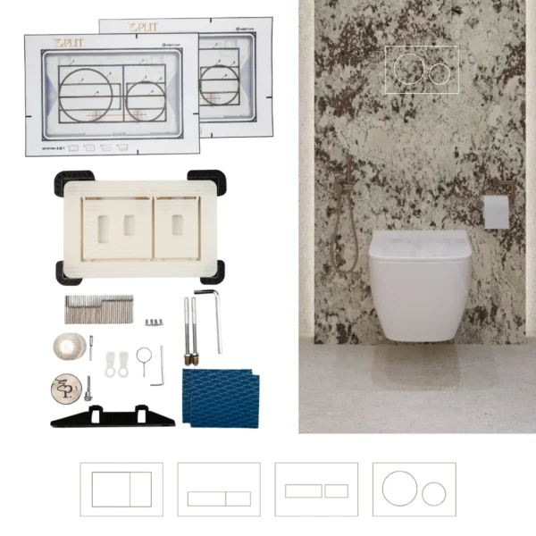 Pulsante di scarico nascosto EDPLIT M1 - immagine 12