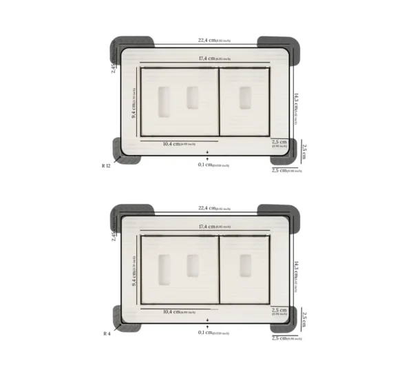 Pulsante di scarico nascosto EDPLIT M1 - immagine 13